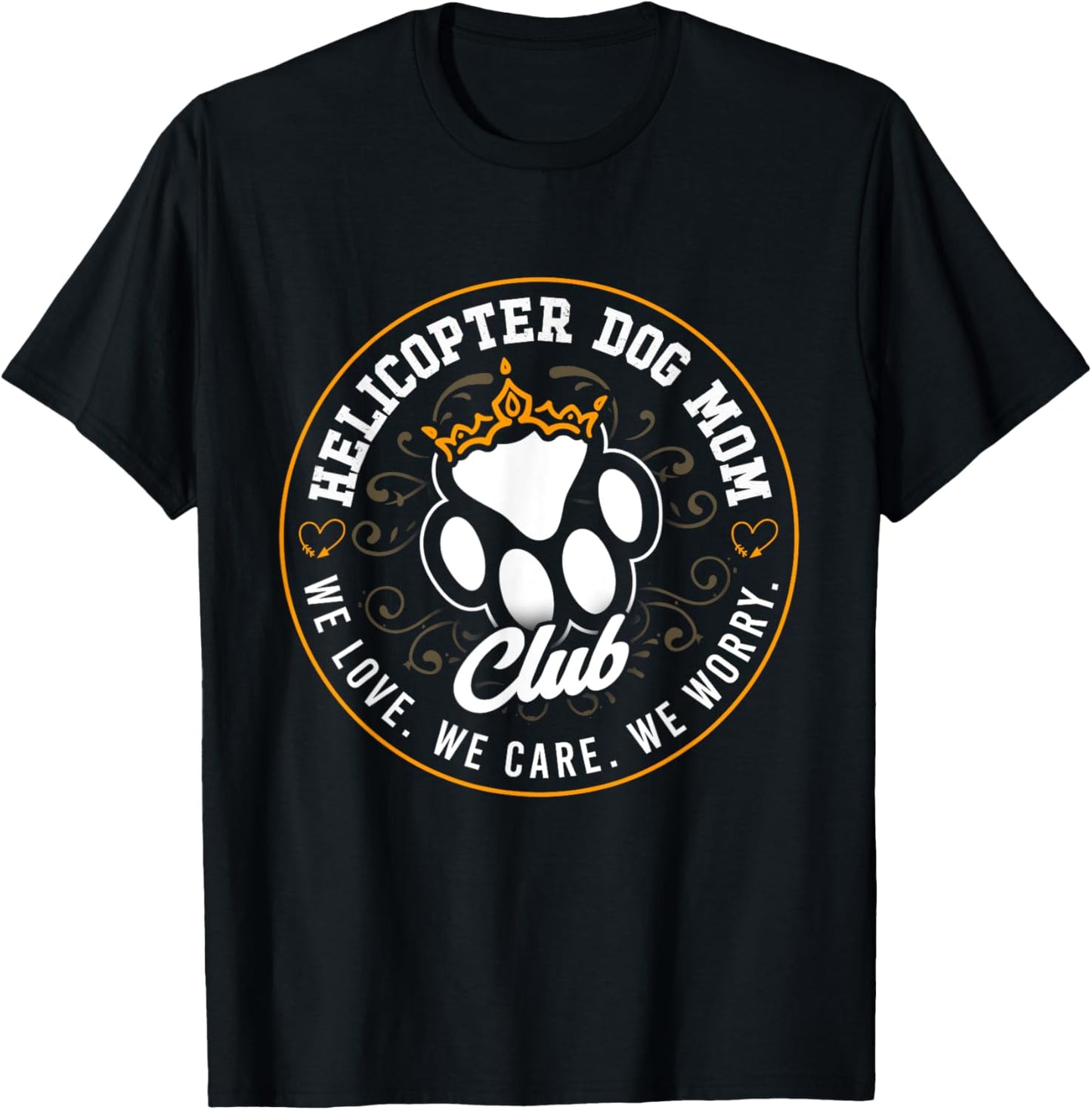 Dog Lover Helicopter Dog Moms Club Funny Dog Parent T-Shirt for Men Women