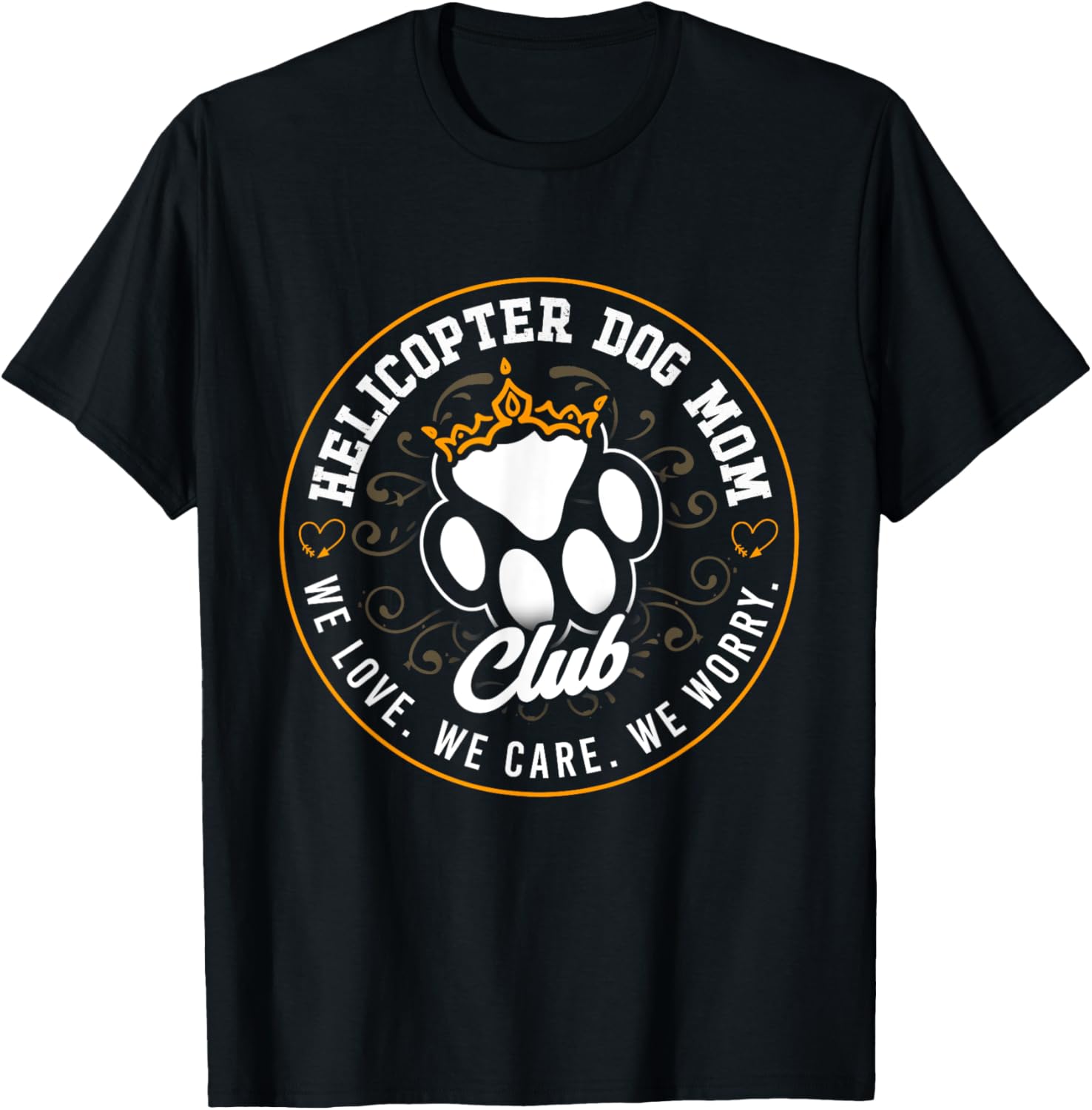 Dog Lover Helicopter Dog Moms Club Funny Dog Parent T-Shirt for Men Women