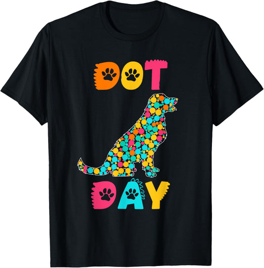 Dog Dot Day Shirt International Dot Day Polka Dot For kids T-Shirt