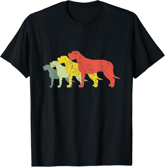 Dog Mom &amp; Dad Silhouette - Vintage Irish Wolfhound Men Women T-Shirt