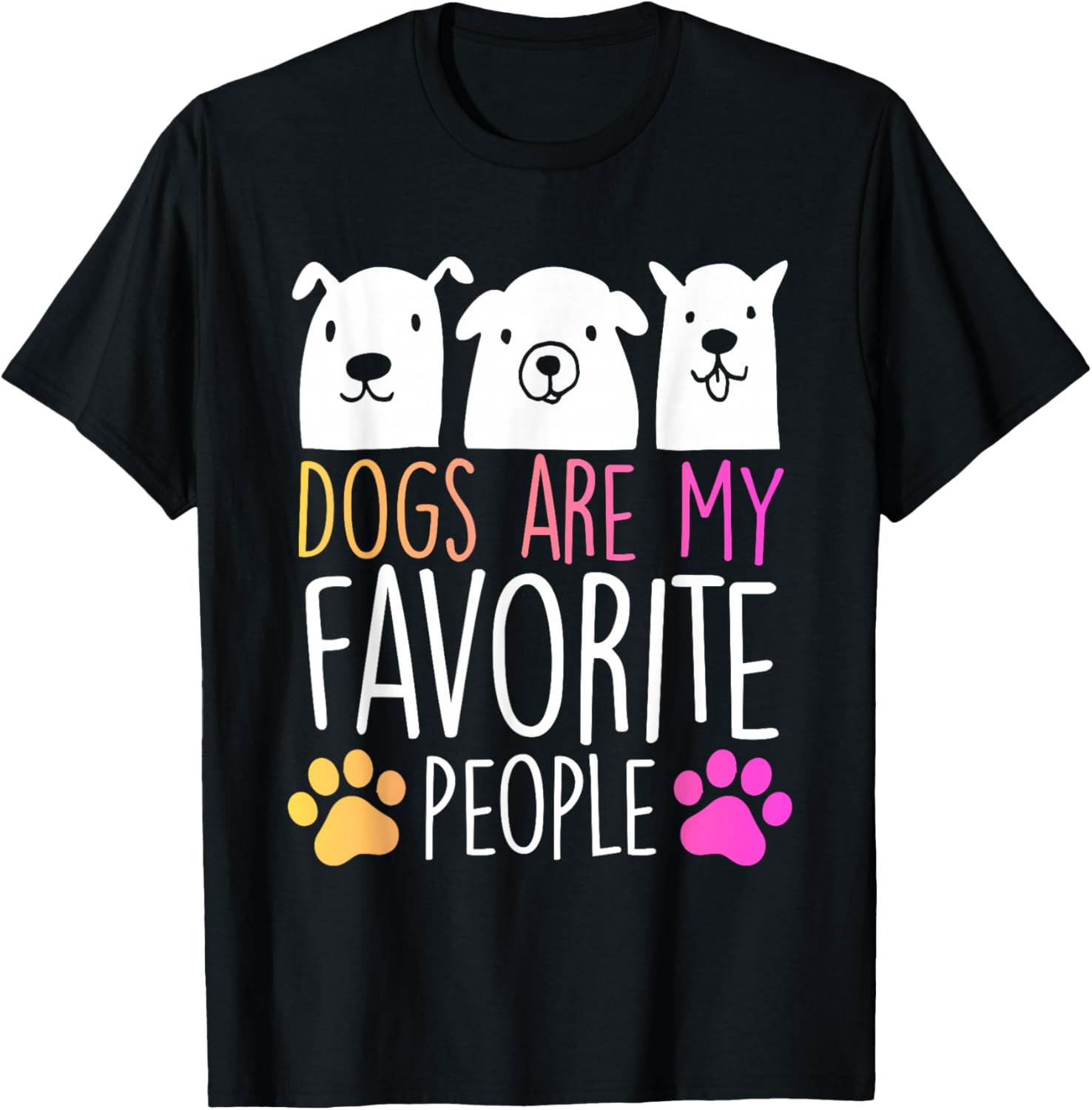 Dogs Dog Lover Pet Animal Puppies Paw Dog Lovers T-Shirt, Small, Black
