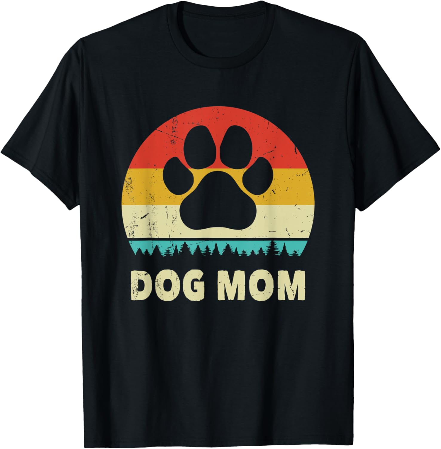 Dog Mom Vintage Gift Women Best Dog Mom Ever T-Shirt