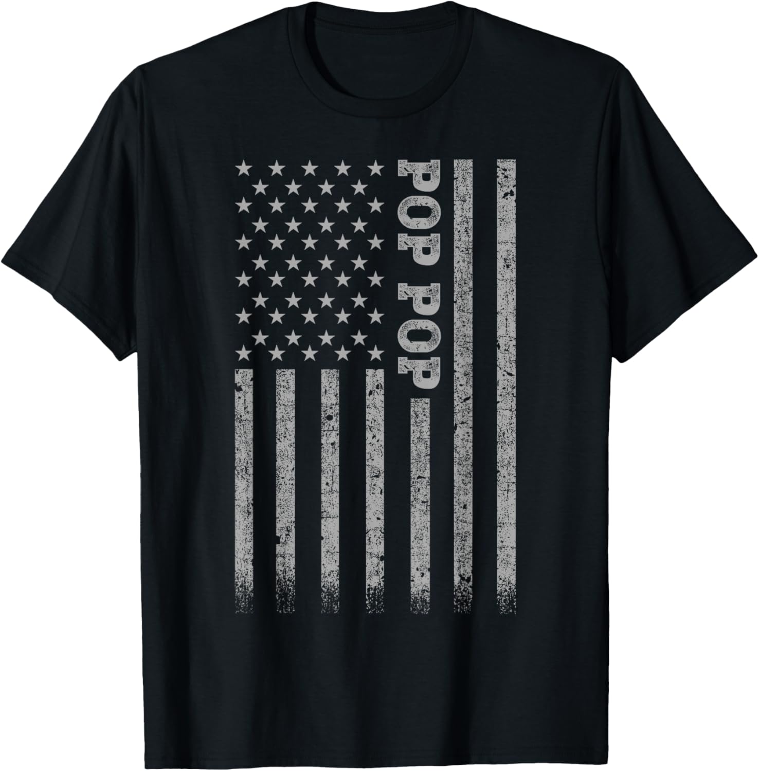 Gifts For Pop Pop Pop Pop American Flag T-Shirt