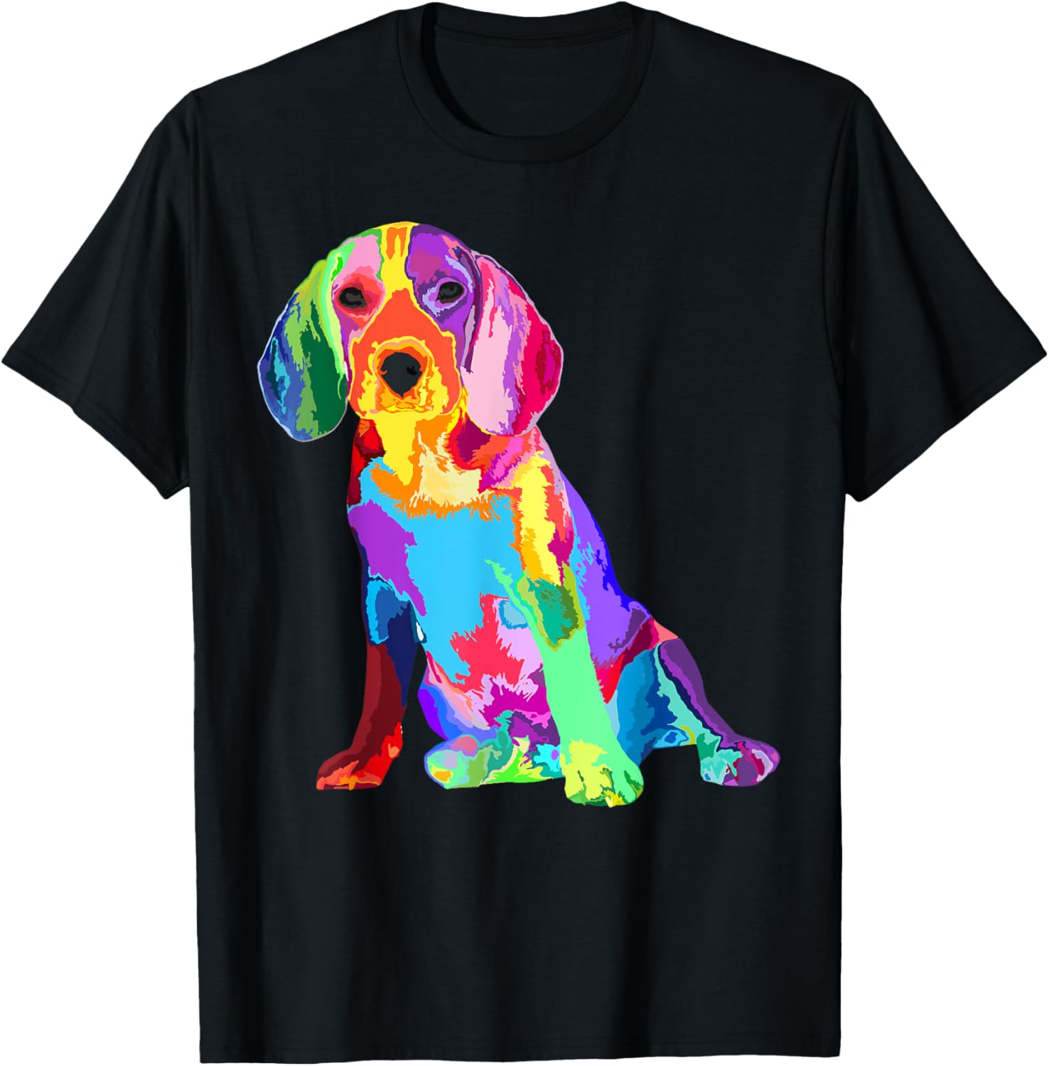 Dog Lover Gifts For Women's Beagle Colorful Beagle Men's T-Shirt