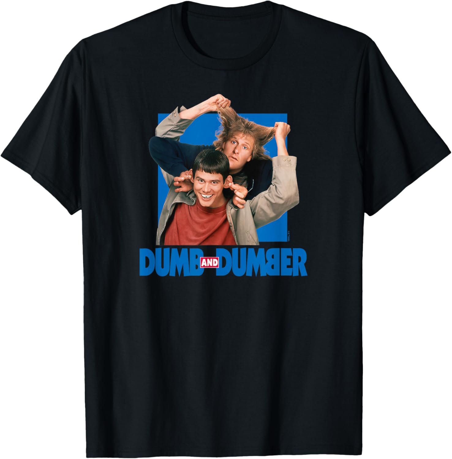 Dumb &amp; Dumber - Lloyd Christmas and Harry Dunne Funny Duo T-Shirt, Small, Black