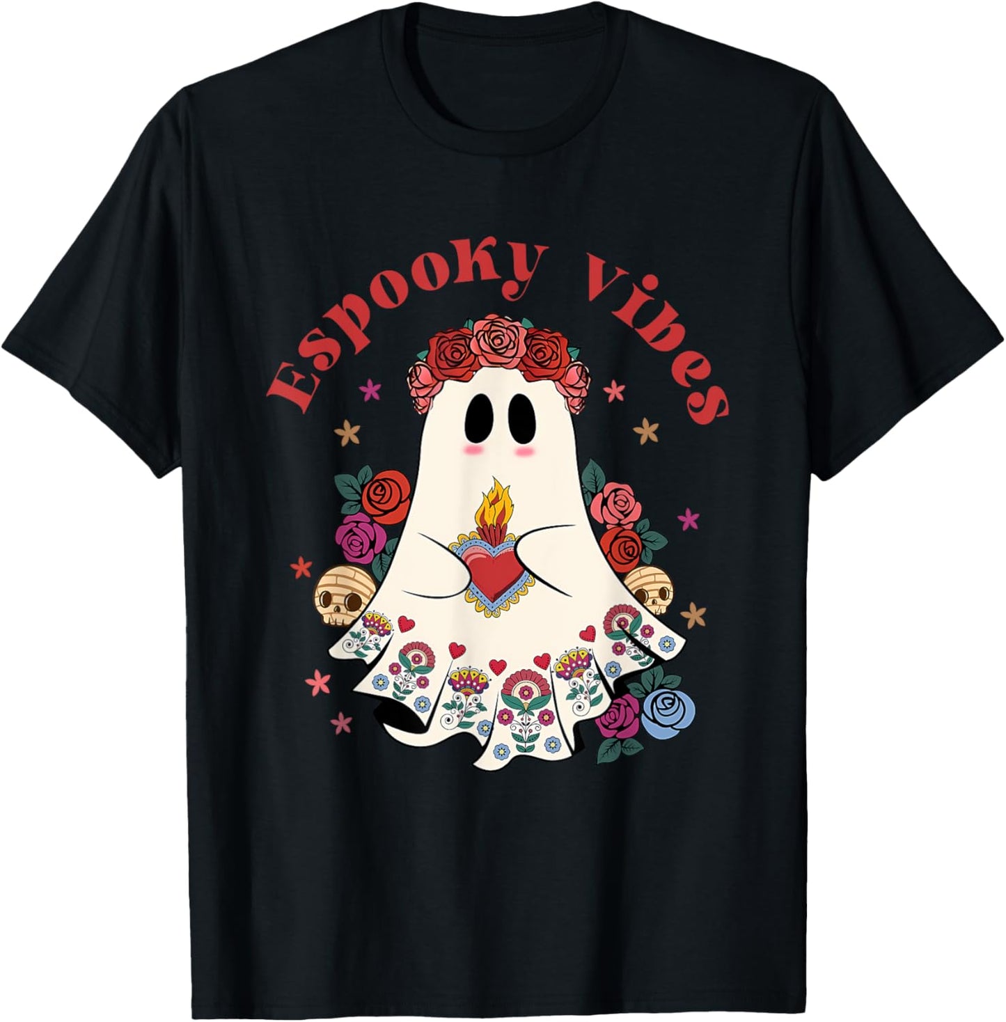 Espooky Vibes Maestra Halloween Spanish Spooky Season T-Shirt