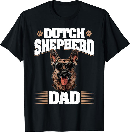 Dutch Shepherd Dog Breed Dutch Shepherd Dad T-Shirt for Men Women Kids