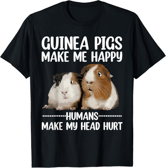 Funny Guinea Pig Art for Men Women Kids Guinea Pig Lovers T-Shirt