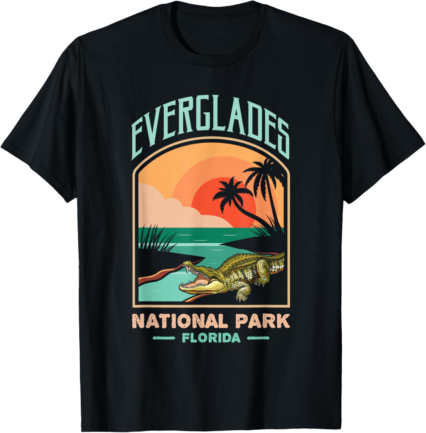 Everglades National Park US Crocodile Florida Alligators T-Shirt