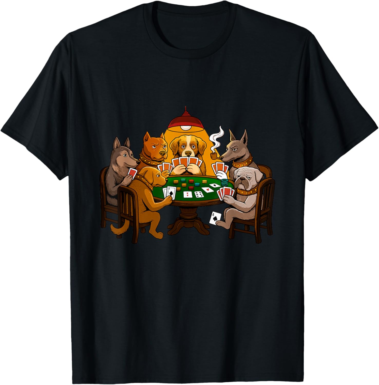Dogs Playing Poker - Dog Lover Dog Owner Dog Mom T-Shirt