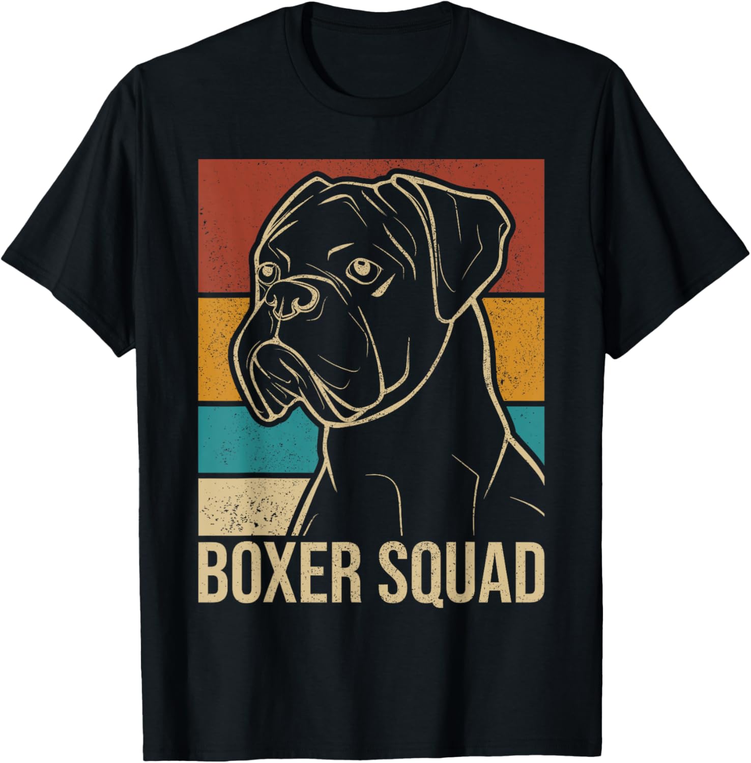 Dog Lover Owner Retro Pet Animal Outfit Vintage Boxer Squad T-Shirt