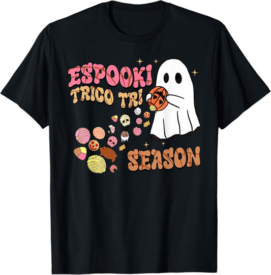 Espooky Season Spanish Halloween Spooky Conchas Mexican T-Shirt