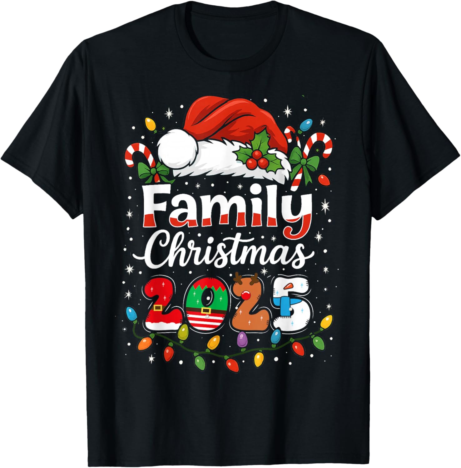 Family Christmas 2025 Matching Outfit Xmas Men Women Kids T-Shirt