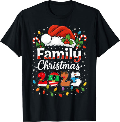 Family Christmas 2025 Matching Outfit Xmas Men Women Kids T-Shirt