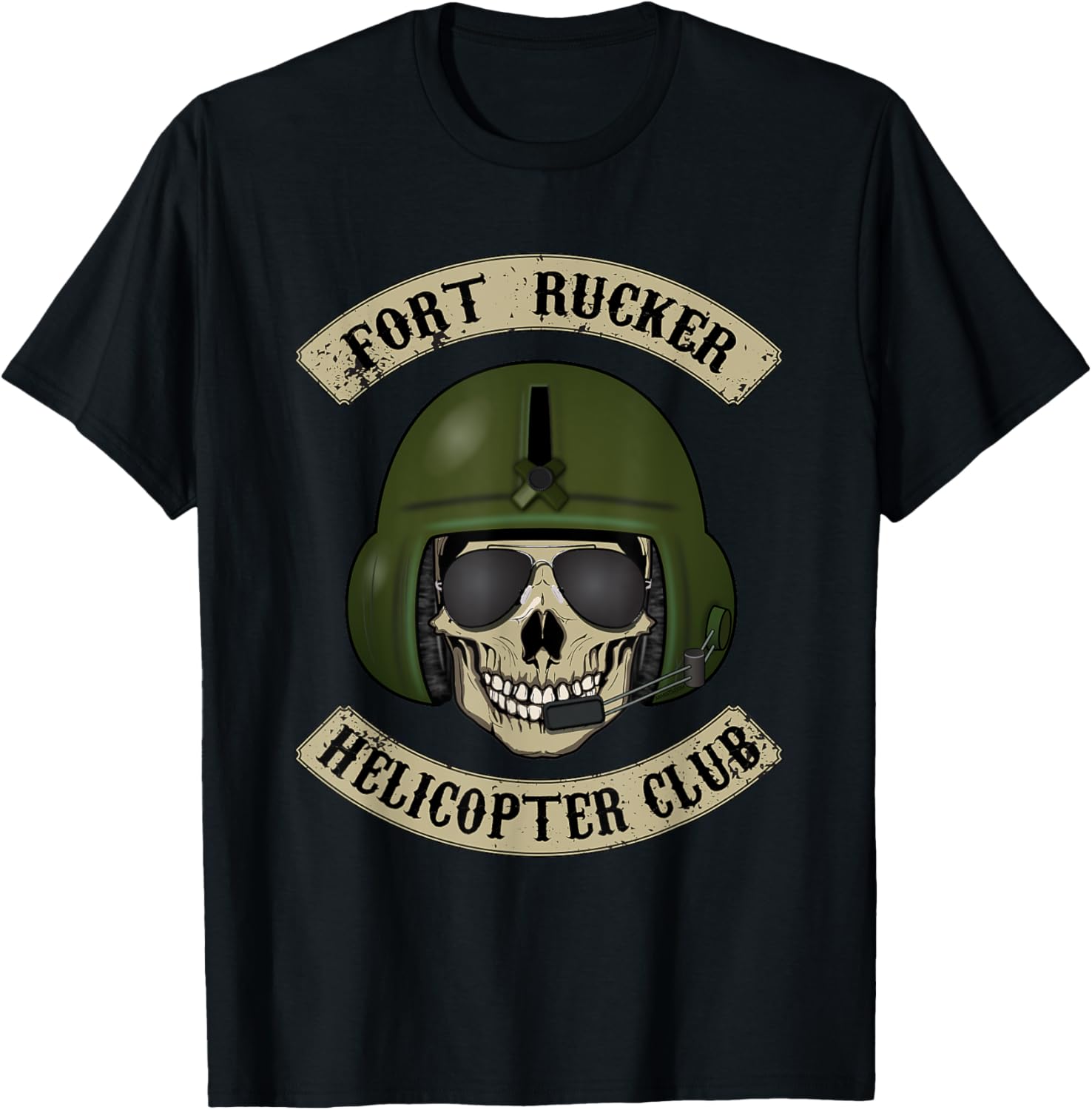 Fort Rucker Helicopter Club T shirt Pilot, Crew Chief Tee T-Shirt