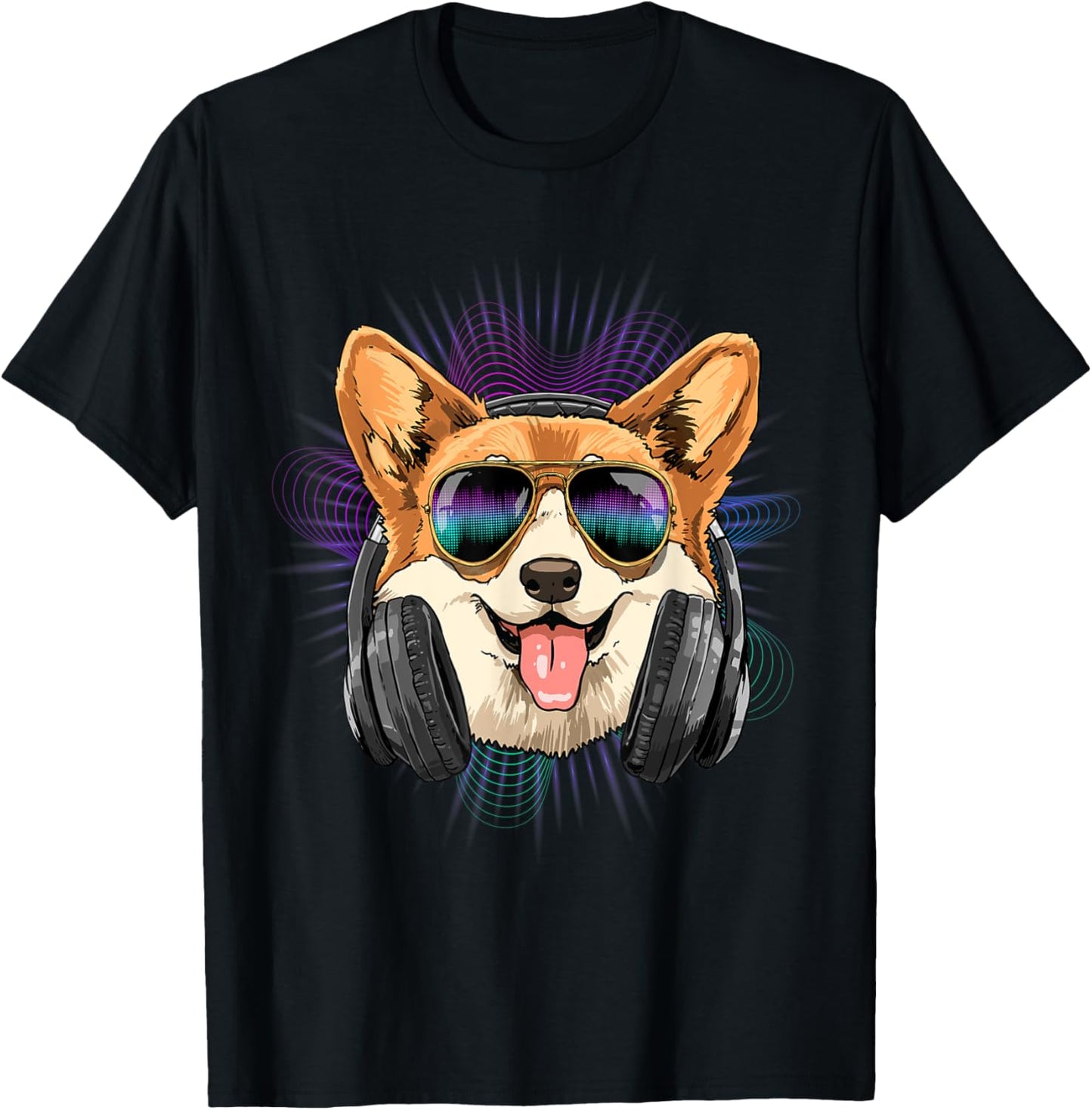 EDM House Music DJ Corgi Dog Lovers Music Lover Music Artist T-Shirt