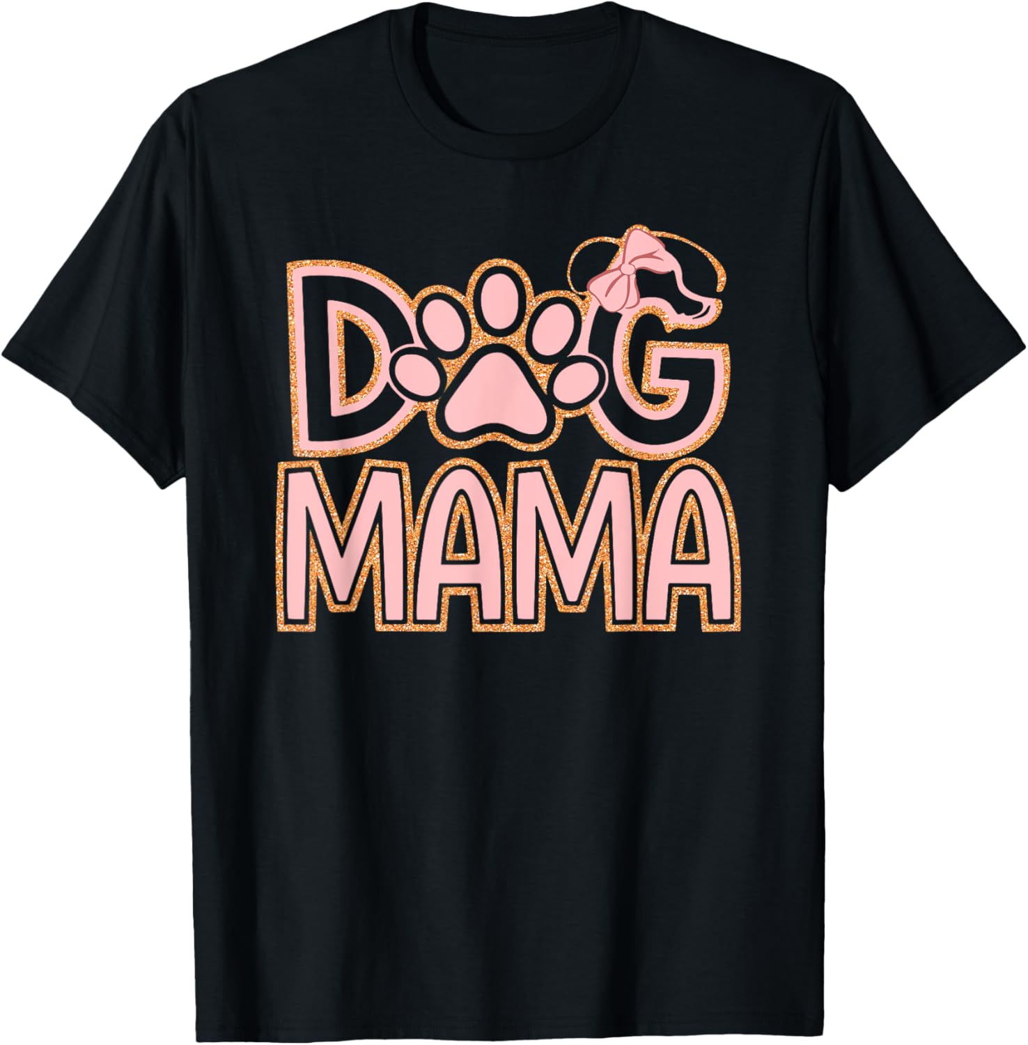 Dog Mama Happy Mothers Day Gifts For Dogs Lover Pet Mom Dad Men Women Girls Kids T-Shirt