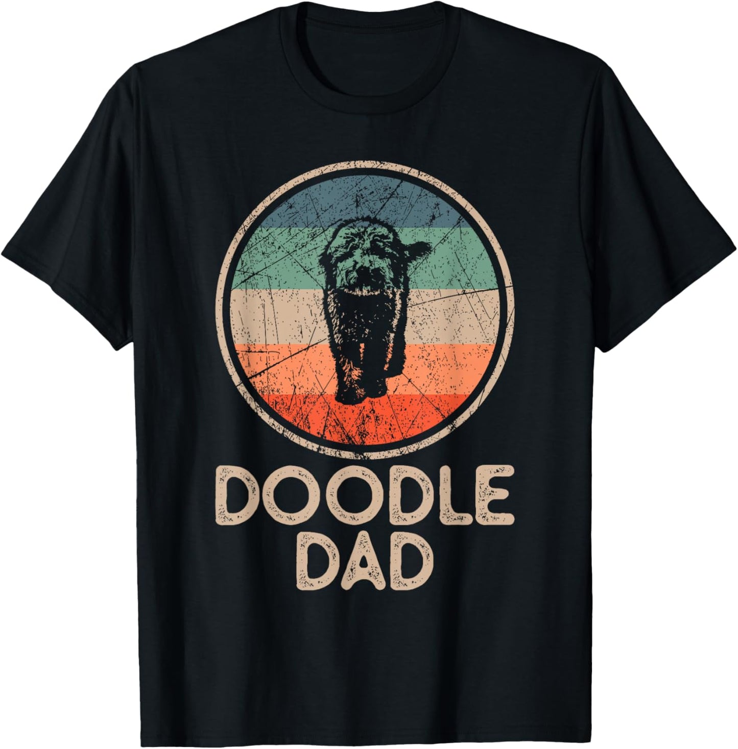Doodle Dog - Vintage Doodle Dad T-Shirt for Men Women
