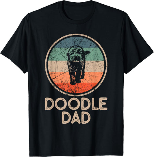Doodle Dog - Vintage Doodle Dad T-Shirt for Men Women