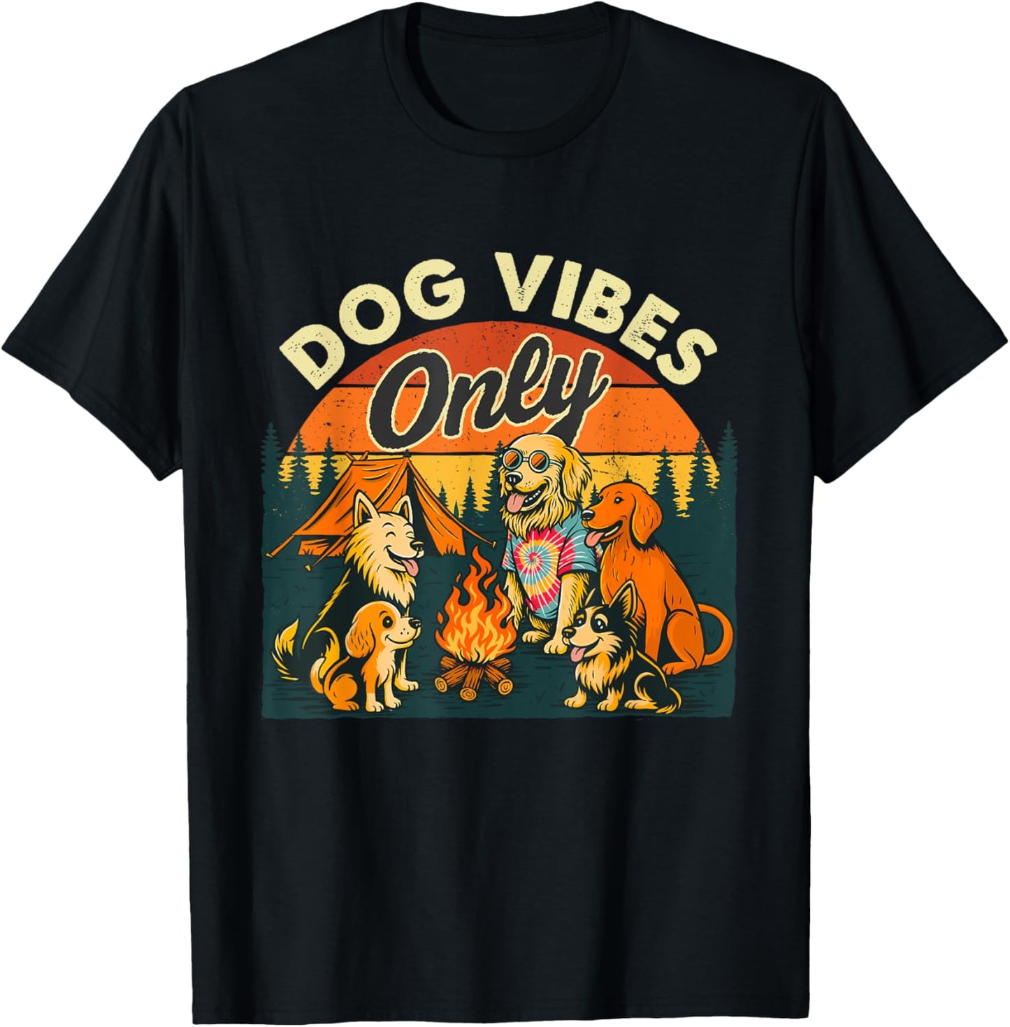 Dog Vibes Only - Dog Lover Dog Owner Dog Dad T-Shirt