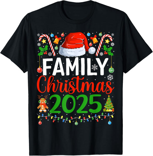 Family Christmas 2025 Matching Pajamas Xmas Family Christmas T-Shirt