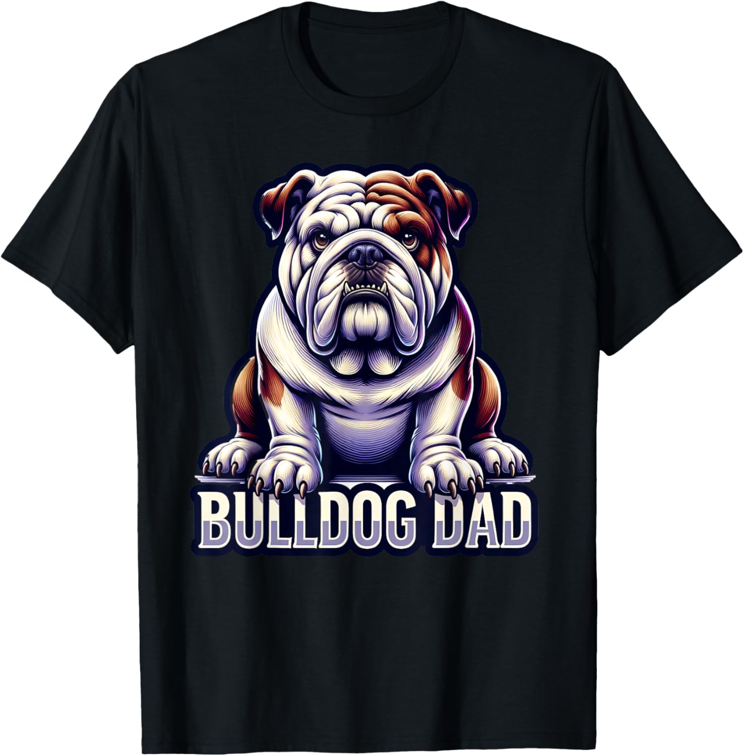 English Bulldog Dad Dog Lover Product T-Shirt for Men Women
