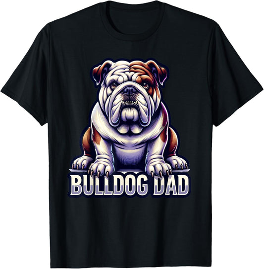 English Bulldog Dad Dog Lover Product T-Shirt for Men Women
