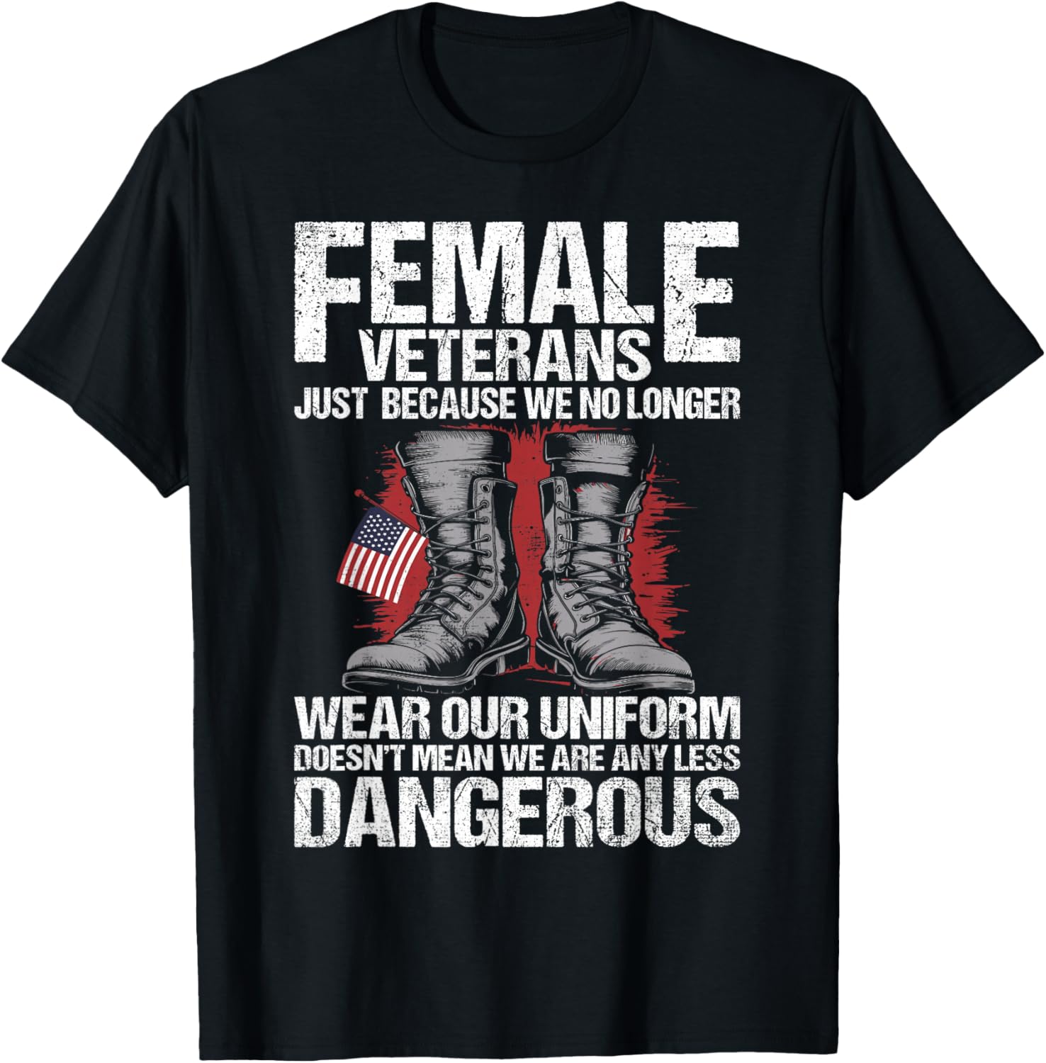 Female Veteran USA Veterans Day US Army Women Veteran T-Shirt