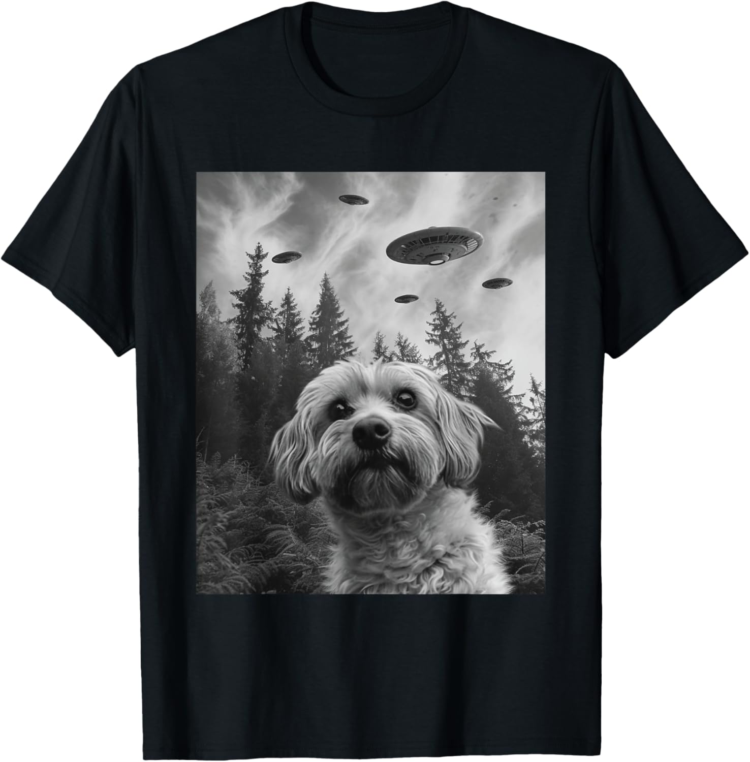 Dog Mom Dad - Funny Alien Selfie Havanese UFO T-Shirt for Men Women