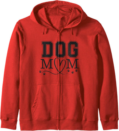 Dog Mom, Dog Presents For Women, Fur Mama, Best Dog Mom Ever Zip Hoodie