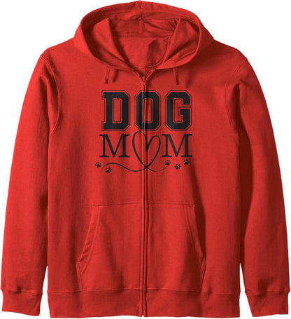 Dog Mom, Dog Presents For Women, Fur Mama, Best Dog Mom Ever Zip Hoodie