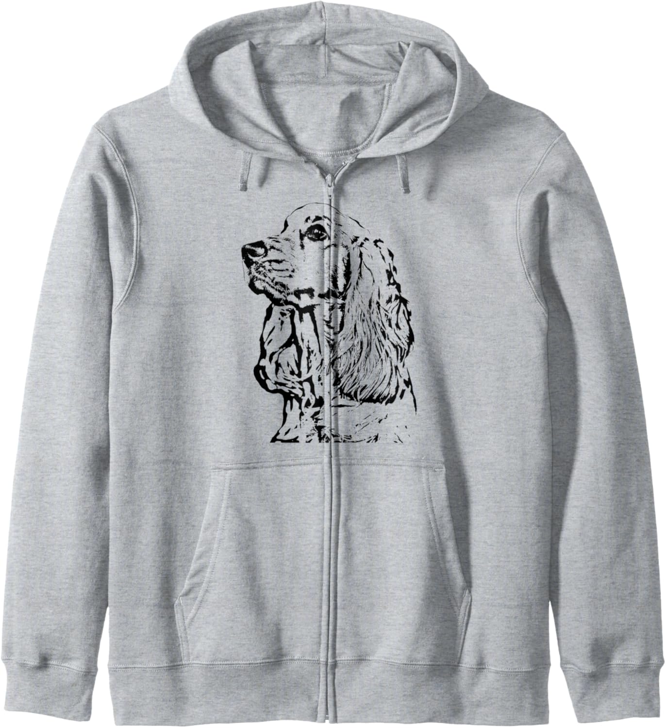 English Cocker Spaniel Gift For Dad Fur Mamas Zip Hoodie
