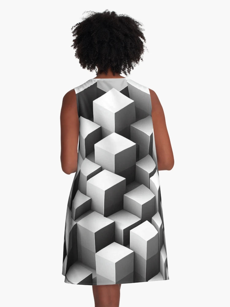 3D Cube Pattern | Geometric Illusion Design