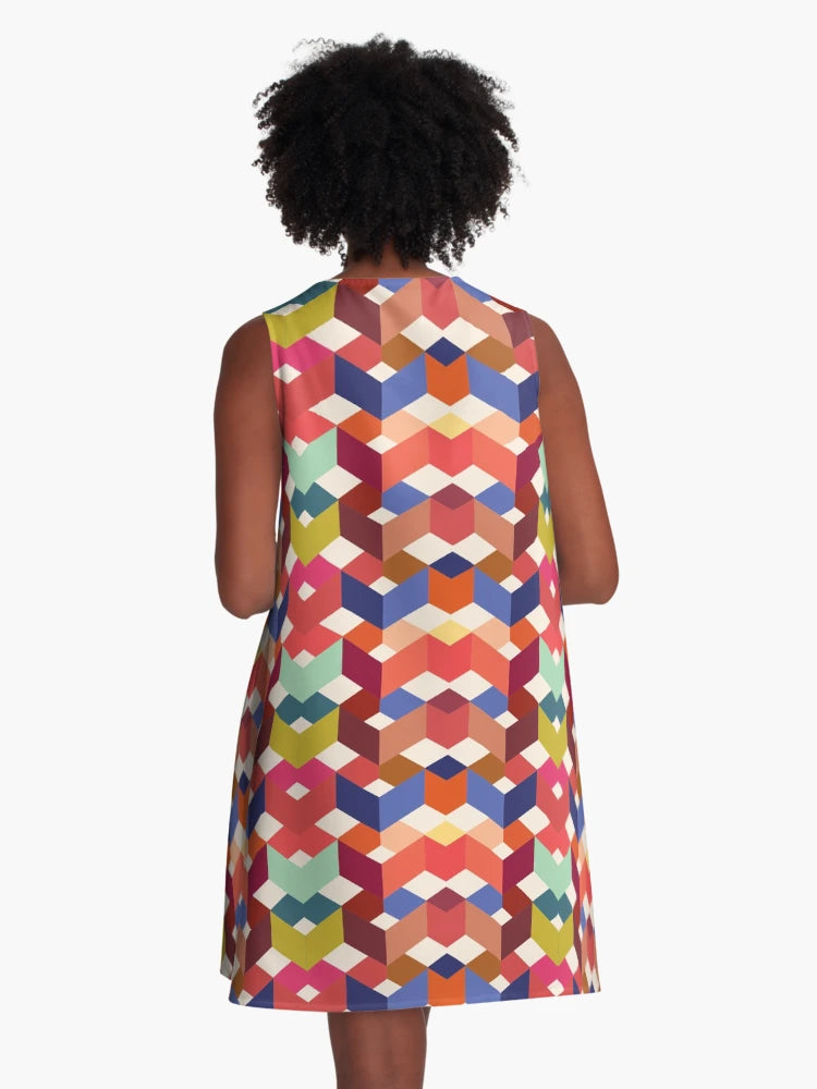 3D Chevron Cube Pattern