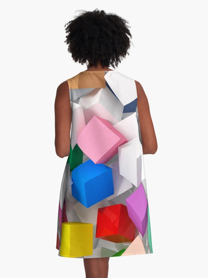 3D colored Candy cubes