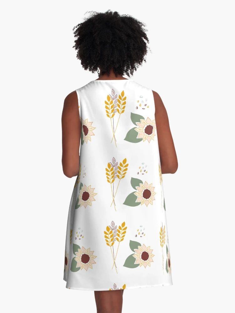 Fall Foliage with Sunflowers