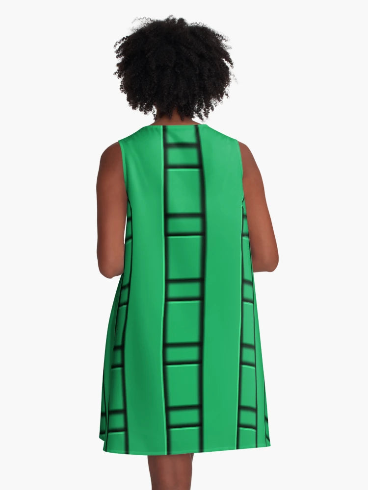 3D Green Geometric Abstract Pattern