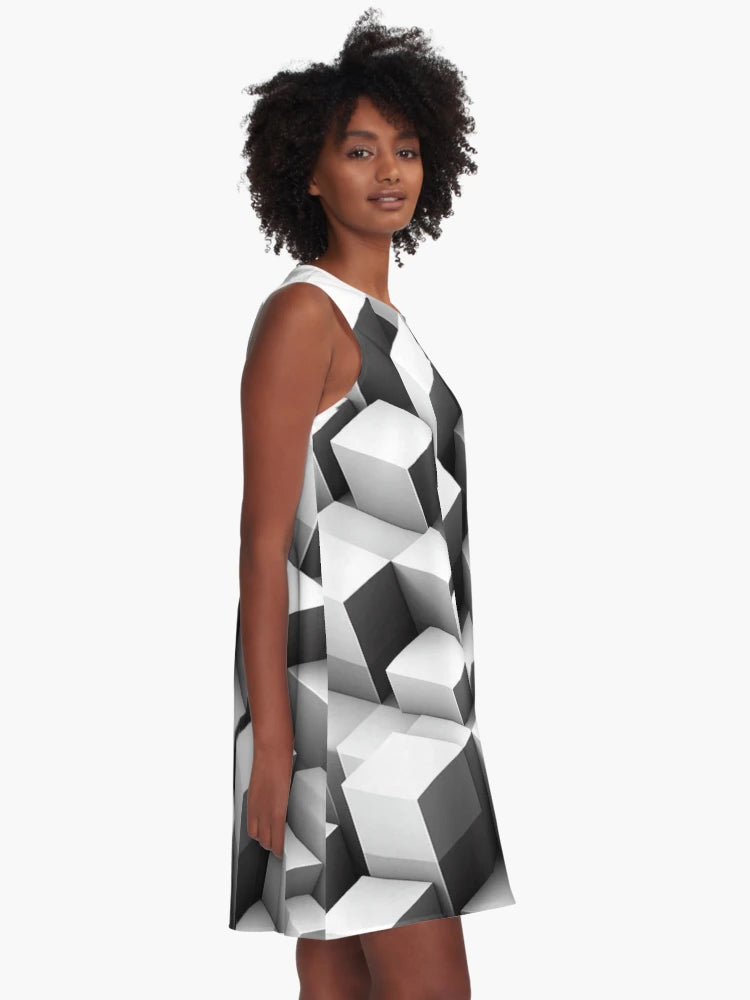 3D Cube Pattern | Geometric Illusion Design