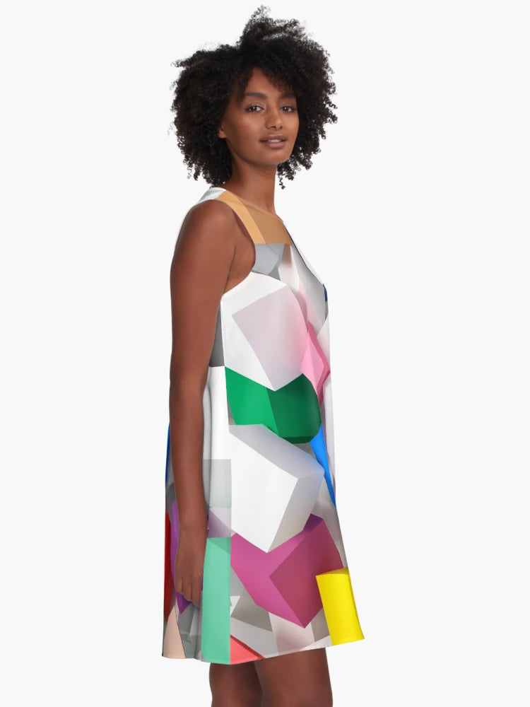 3D colored Candy cubes