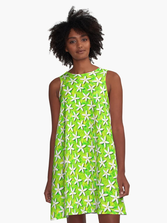 Lemon Flowers - Green and Yellow