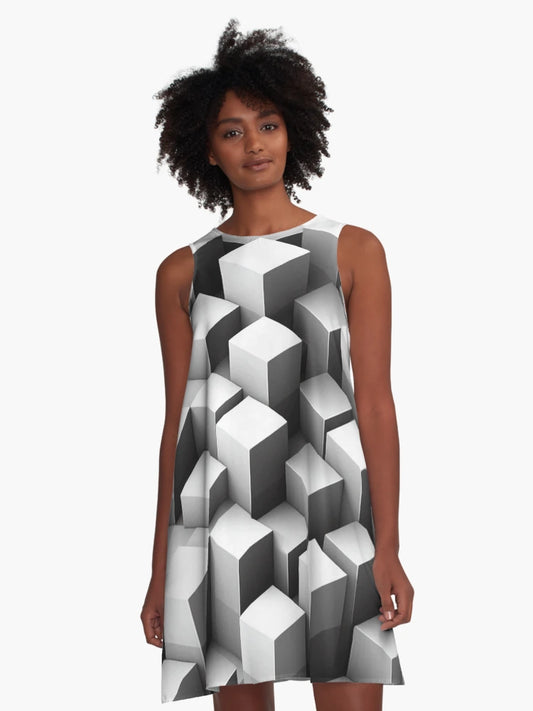 3D Cube Pattern | Geometric Illusion Design