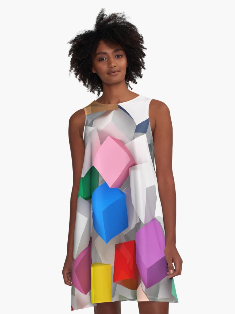 3D colored Candy cubes