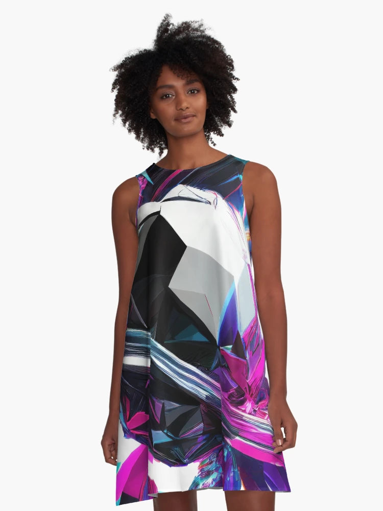 Abstract colorful shaped 3D