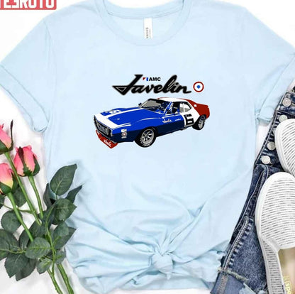 1971 Amc Javelin Trans Am Race Car Premium Unisex T-Shirt