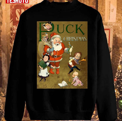 1901 Puck Magazine Christmas Issue Santa Unisex Sweatshirt
