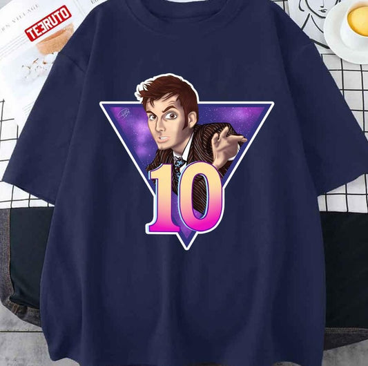 10th Doctor Doctor Who Aesthetic Unisex T-shirt