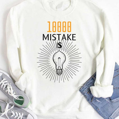 10000 Mistake Is Thomas Edison Unisex Hoodie