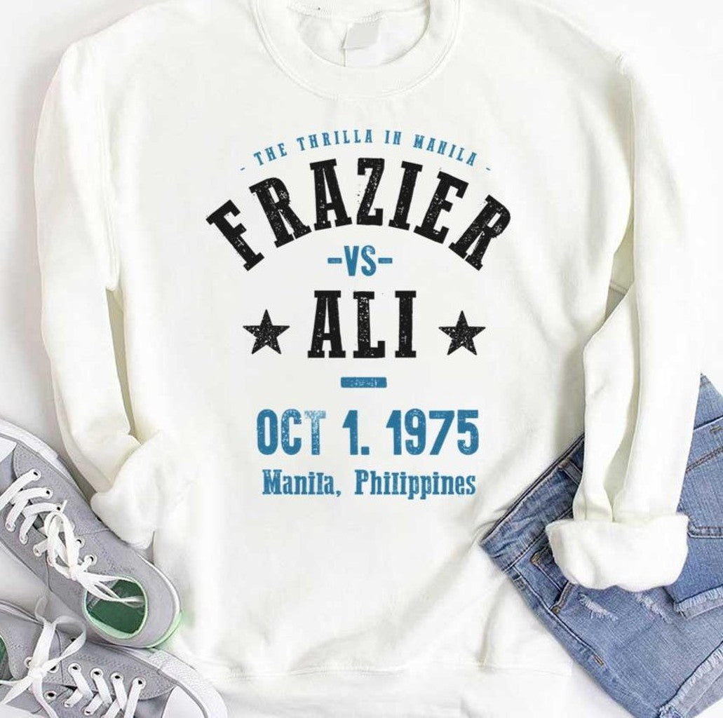 1975 Philippines Ali Vs Frazier The Thrilla In Manila Unisex Hoodie
