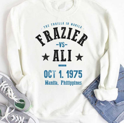 1975 Philippines Ali Vs Frazier The Thrilla In Manila Unisex Hoodie