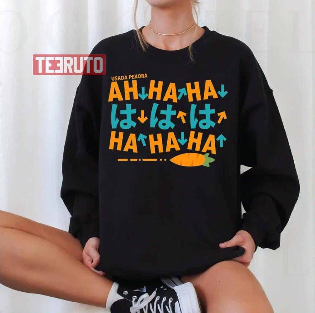 1 Hololive Funny Laughing Usada Pekora Unisex T-Shirt